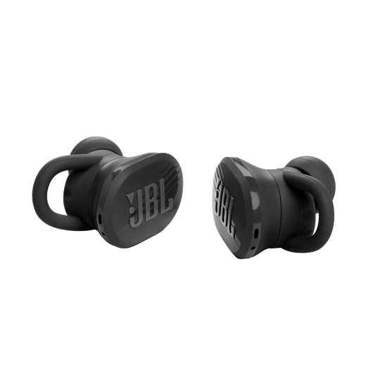 JBL Endurance Race TWS - Black - Waterproof true wireless active sport earbuds - Detailshot 1